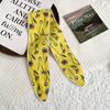 Headscarf Women's pastoral spring and summer fashion colorful retro plaid fabric headband pure cotton silk scarf decorative small scarf