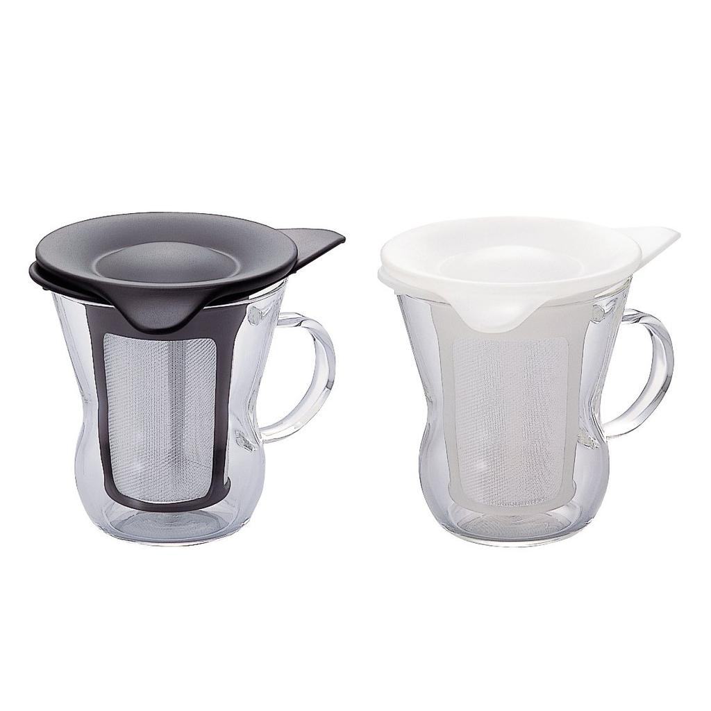 HARIO One-Cup Tea Maker, 200ml, White, Made In Japan, Perfect Gift (OTM-1NW)