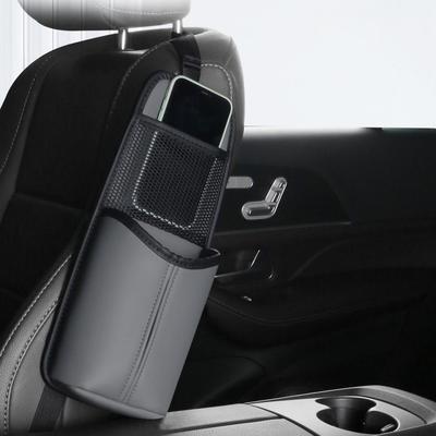 Multifunktionaler Leder-Autositz-Organizer mit Taschentuchhalter und Becheraufbewahrung