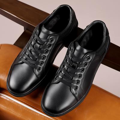 Echtes Leder Herren Freizeitschuhe Rutschfeste Oxford Schuhe Jugend Trend Skateboard Schuhe Tägliche Sportsneaker Herren Laufschuhe