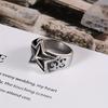 [Vintage Star Ring] Durable, Tarnish-Resistant 304 Stainless Steel Star Ring for Him - Vintage-Inspired | Perfect for Daily Wear or Special Occasions,