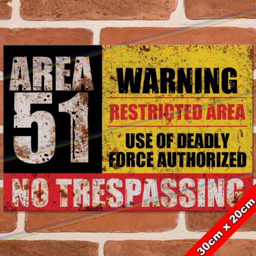 

AREA cm Metal Signs Mancave Pub Bar Garage Shed Funny Alien Retro Tin SignAluminum 20x30cm（7.8x11.8inch）