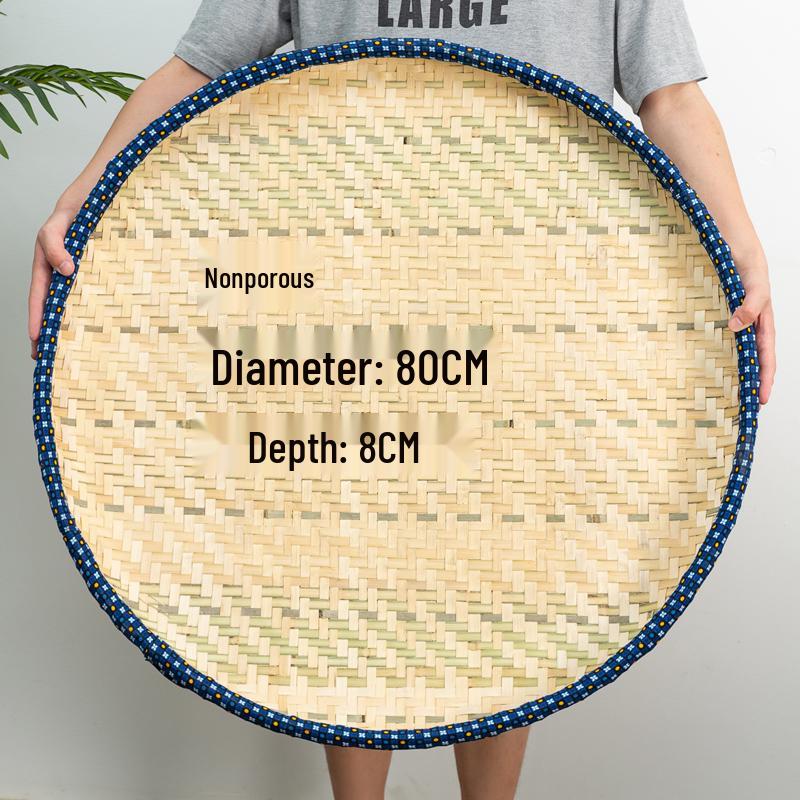 Bamboo Weaving Winnowing Basket and Sieve - Large Size for Household and Farm Use