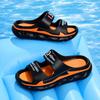 Sommer Herreslippers Utendørssandaler Strand Komfortable Myke Slides Innendørs Fritidssko