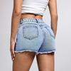 Bequeme, modische, lässige Stretch-Jeansshorts für Damen