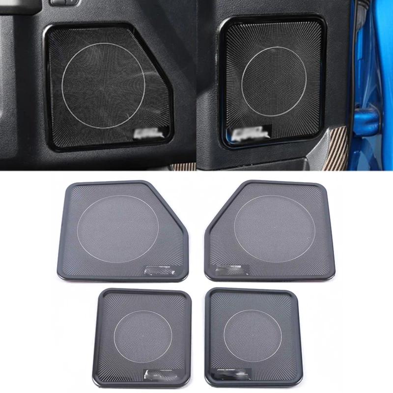 ABAIWAI For Ford F150 F-150 2015- Steel Car 4 Door Audio Speaker Loudspeaker Frame Horn Decoration Cover Trim Interior