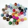 Contas de Cristal de Ágata: 10mm com Furos Grandes de 3mm para Pulseiras, Colares, Brincos DIY, Fabricação de Joias