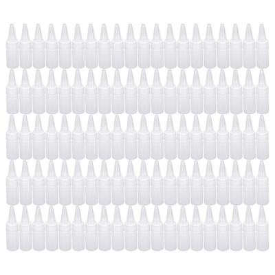 100CPS Squeeze Bottles 10ml Capacity Semitransparent Multifunctional Plastic Empty Squirt Bottle for Paint