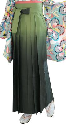 Hakama Blurred Gradient para mujer (M, Wakakusa)