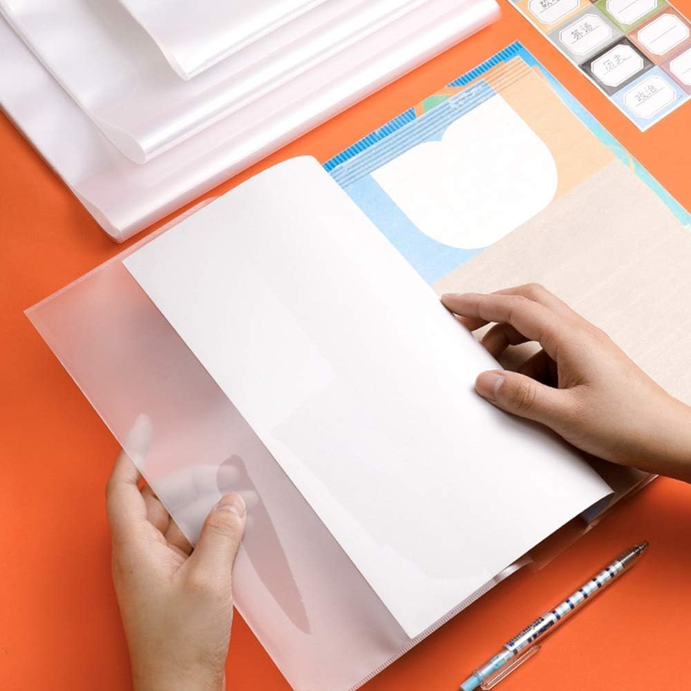 10pcs Waterproof Book Wrapper Protective Covers School Student Transparent Textbook Skin Sleeve Notebook Wrap Supplies A4/a5/16k