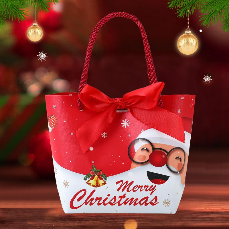 Christmas Eve Apple Gift Bag Christmas Fruit Candy Snack Packaging Box Creative Birthday Gift Bag