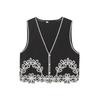 Jnleaog Summer New Arrival Women's Clothing Fashion Style French Fashion All-Match Casual Commute Style Embroider Vest