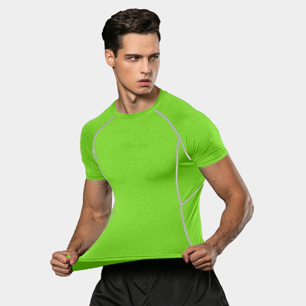 Men's Pro Performance Compression T-Shirt - Elastic, Sweat-Wicking, Quick-Dry, Short Sleeve 1008