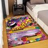 1PC Gengar Pokémon Cards Print Rug Carpet for Living Room Children Bedroom Mat Sofa Doormat Floor Rug Home Decor Anti Slip Mat