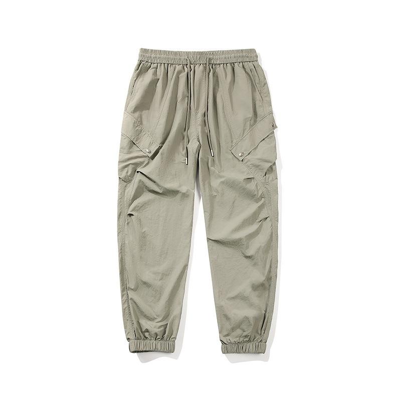 

Простой комбинезон лето новый повседневный свободный мужской девятиточечные брюки ретро трендовый бренд мужской высококлассная мужская одежда XXXL