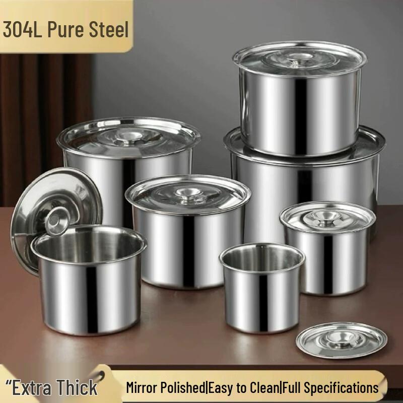 ZISIZ Mehrzweck-Kochtopf aus Edelstahl mit Deckel