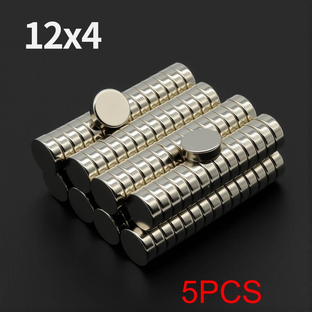 

12x4mm Powerful Neodymium Magnet N35 NdfeB Permanent Magnetic imanes Round Super Strong Fridge Magnets DIY
