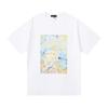 PURPLE letter print crew neck pullover short-sleeve 2023 summer new European and American trendy brand T-shirt collection tops