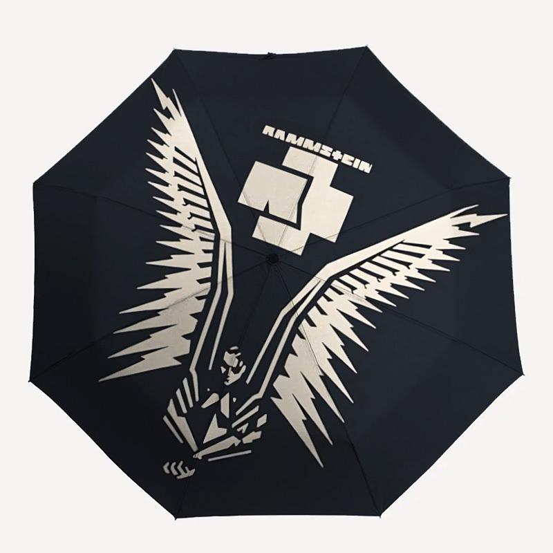 

1pc RAMMSTEIN Automatic Folding Umbrella, Portable Design with 8 Ribs, Casual Outdoor Accessory HolidayBirthday Gifts yy250814040