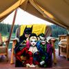 1PC Batman Joker Outdoor Blanket Lightweight Flannel, Soft & Warm, All-Season, Outdoor, Camping, Living Room, Office,  L1106046