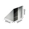 Optical Triangular Prism 10*10*10mm Right Angle Internal Reflection Prisms Mirror Reflective Surface Light Refraction Experiment