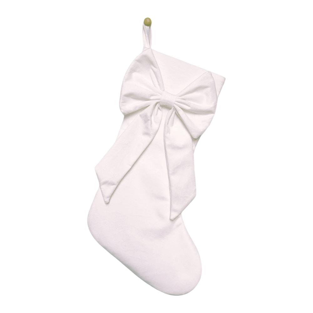 Bowknot Christmas Stockings Large Capacity Hanging Decoration Candy Bag  Christmas Tree Decoration