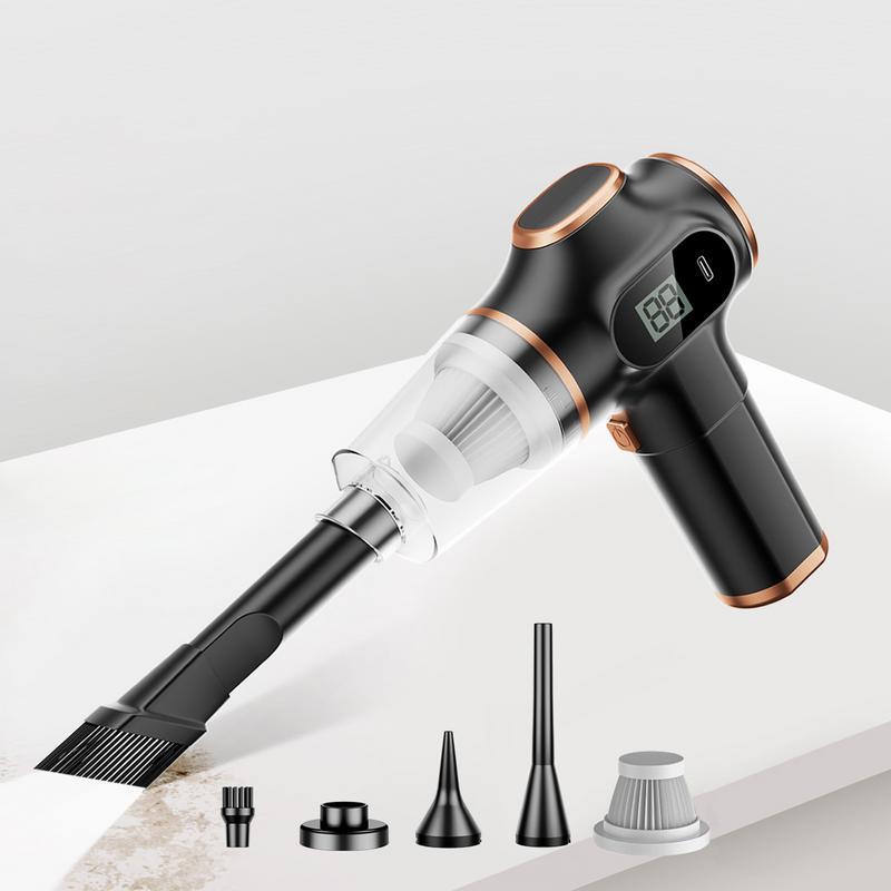 Car Vacuum 120W Cordless Vacuum Small For Car High Suction Power Handheld Power Display Vacuum Rechargeable Mini Cleaner