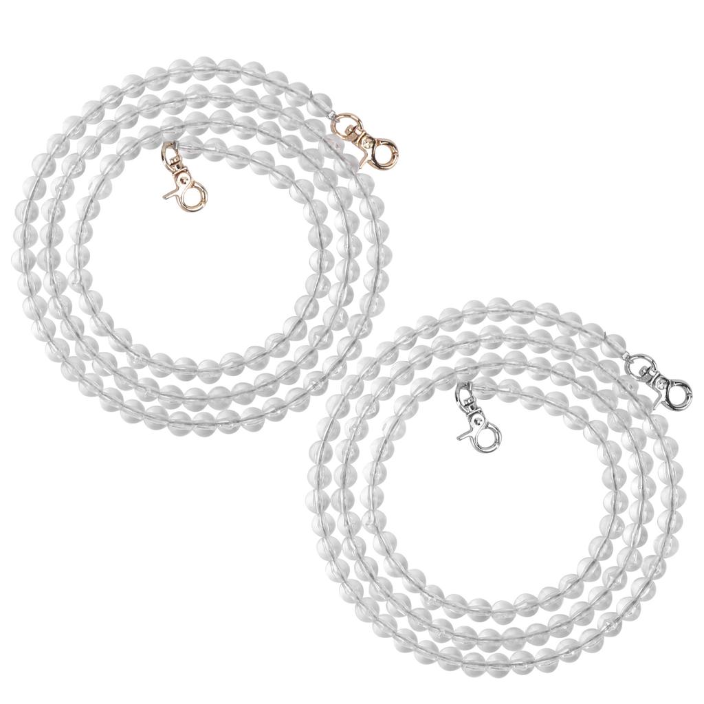 2ks Popruh na tašku Akryl Kov DIY Mobilní telefony Dekorativní doplňky pro dívku ženu 1 metr