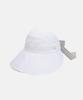Hwaiteusaenjeu Check Detachable Ribbon Wide-Bridle Sun Cap Rothdon (4 Colors)