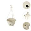 Watering Flower Planter Hanging Modern Design Chlorophytum Pot Plant Double for