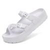 Soft Sole Women Clip Toe Slippers Concise Solid Color Non Slip Flat Shoes Comfortable Lightweight Beach Sandals