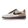 Air Force 1 Slip Resistant Abrasion Resistant Low Top Skateboard Shoes Unisex White Brown CW2288-111(Team963-)