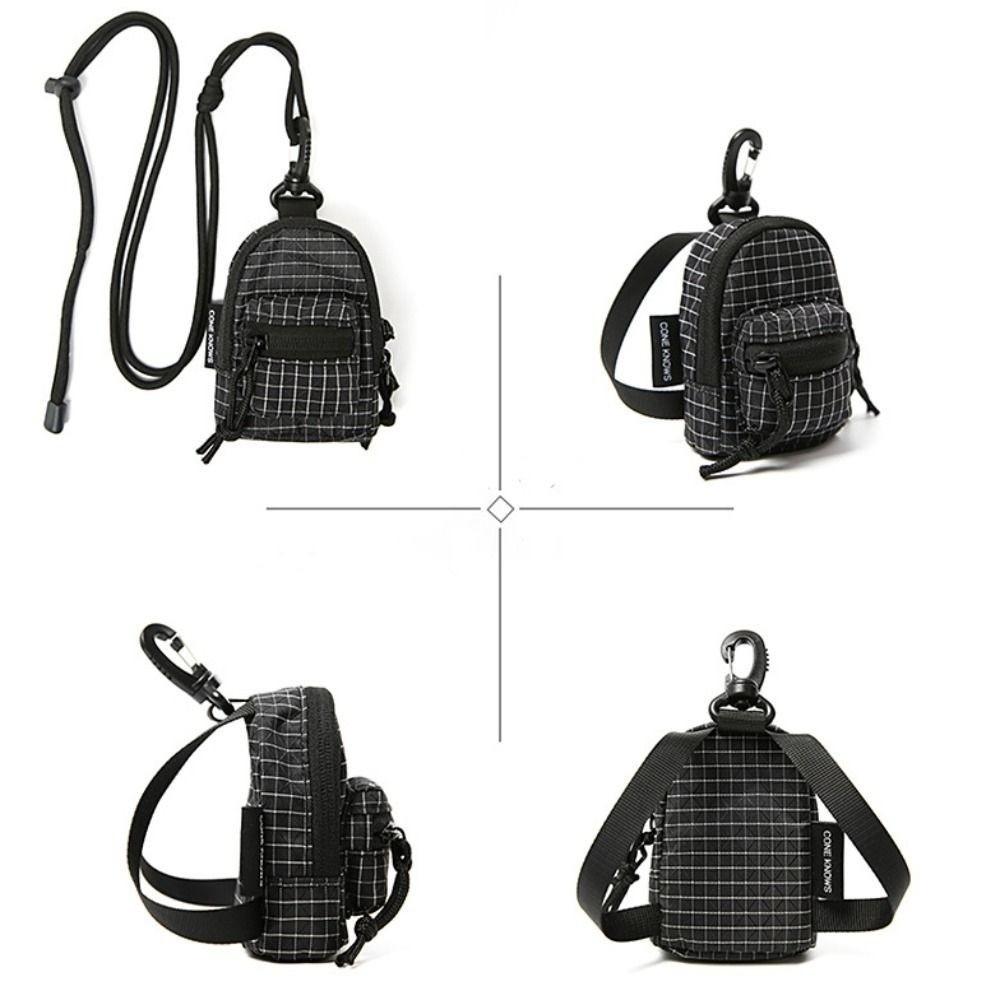 Storage Bag Ins-style Neck Pouch Trendy Versatile Coin Purse Gender-neutral Portable Key Bag Casual Wear