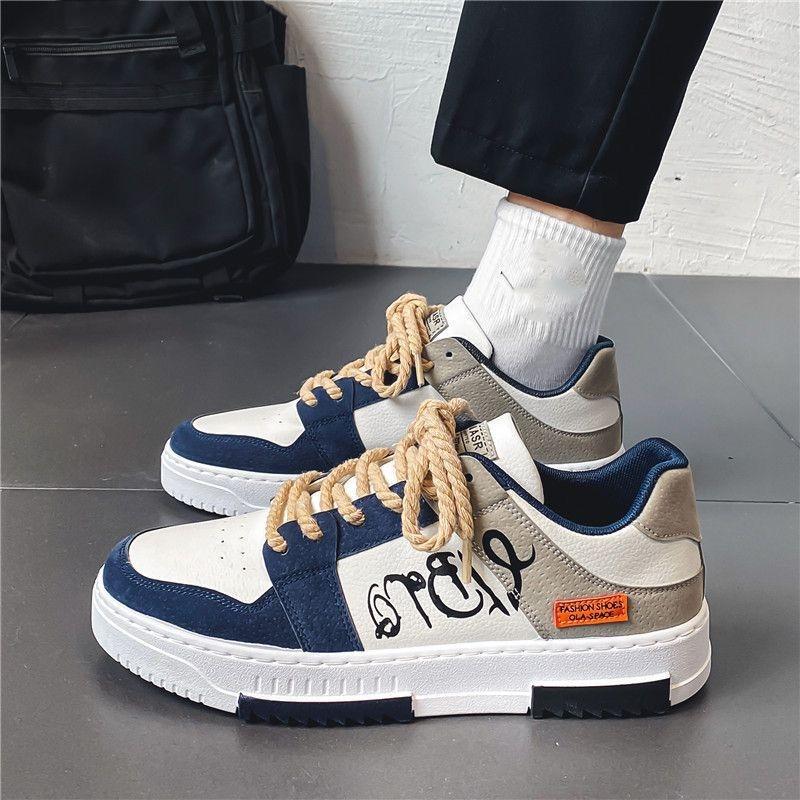 

Весенние трендовые низкие мужские туфли с обувью Student Board Shoes Network Red Light Sports Casual Shoes 44