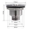 Stainless Steel Kitchen Sink Drainer with Basket
