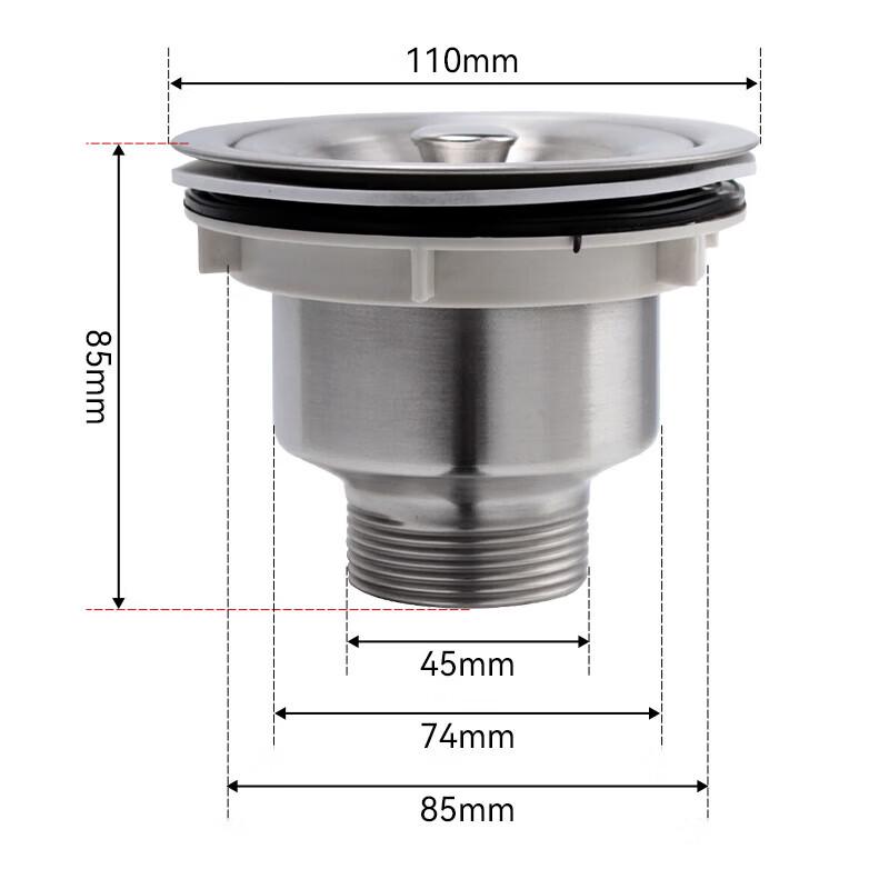 Stainless Steel Kitchen Sink Drainer with Basket