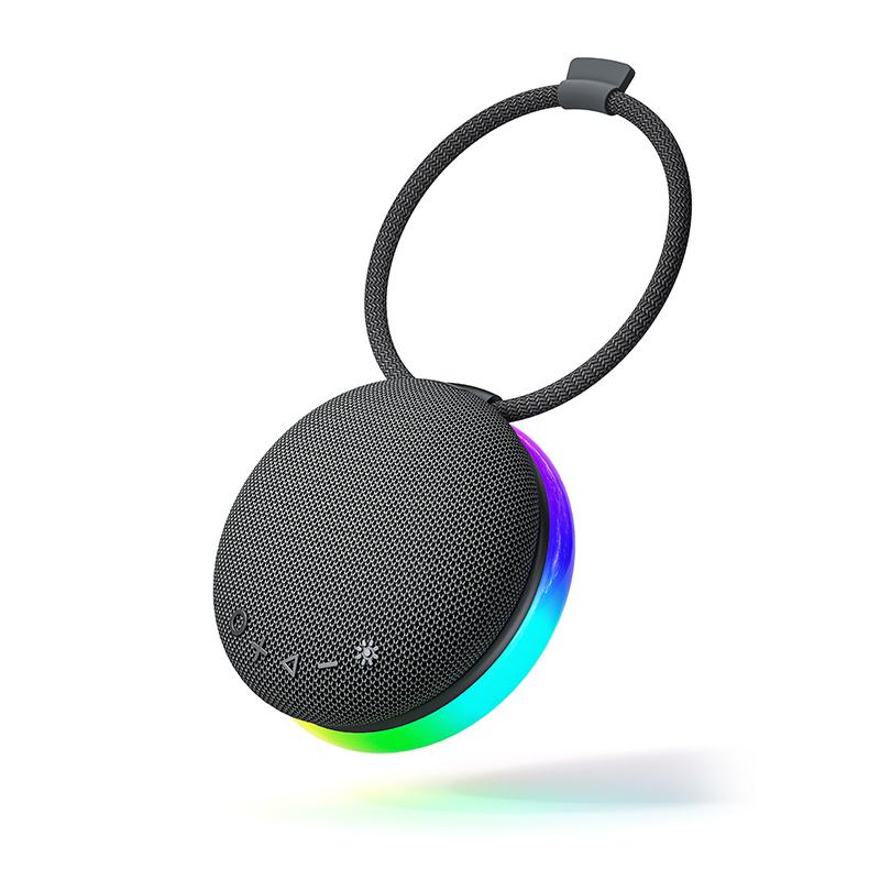 

Rockmia EBS-310 Mini Portable RGB Speaker Bluetooth 5.3 Fabric Mesh Handle Outdoor Waterproof IPX4 Stereo Music Box Colorful lights