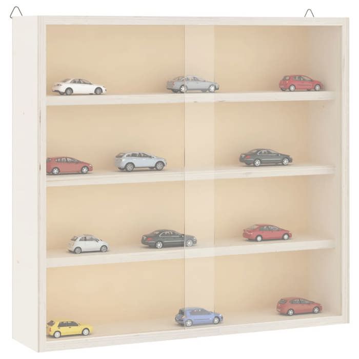 VidaXL Wooden Collection Display Case with Doors 40x8.5x37cm 4017385