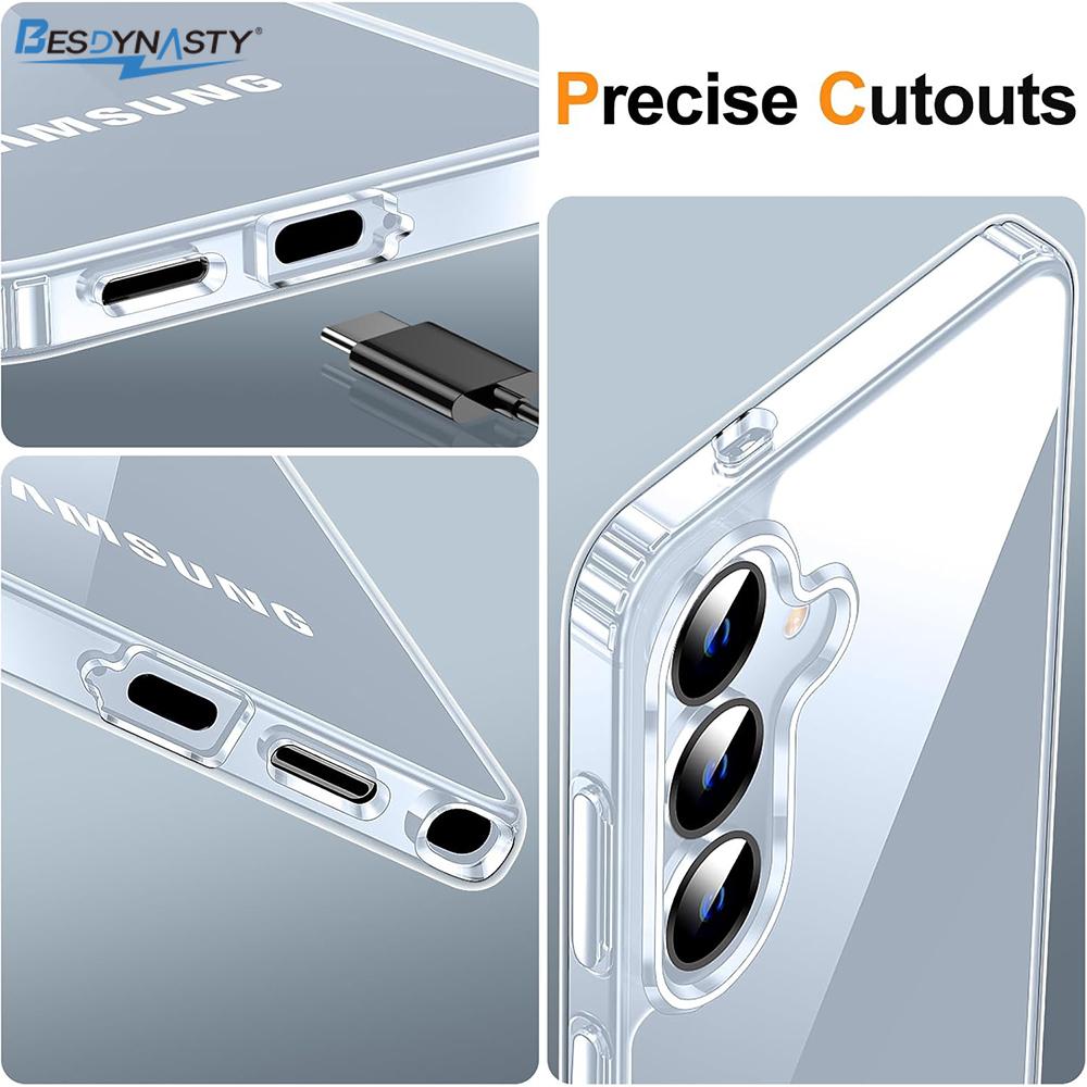Anti-Yellowing Clear Case For Samsung Galaxy S26 Ultra S25 S24 S23 S22 Plus Transparent Shockproof Slim Phone Cover Accessories