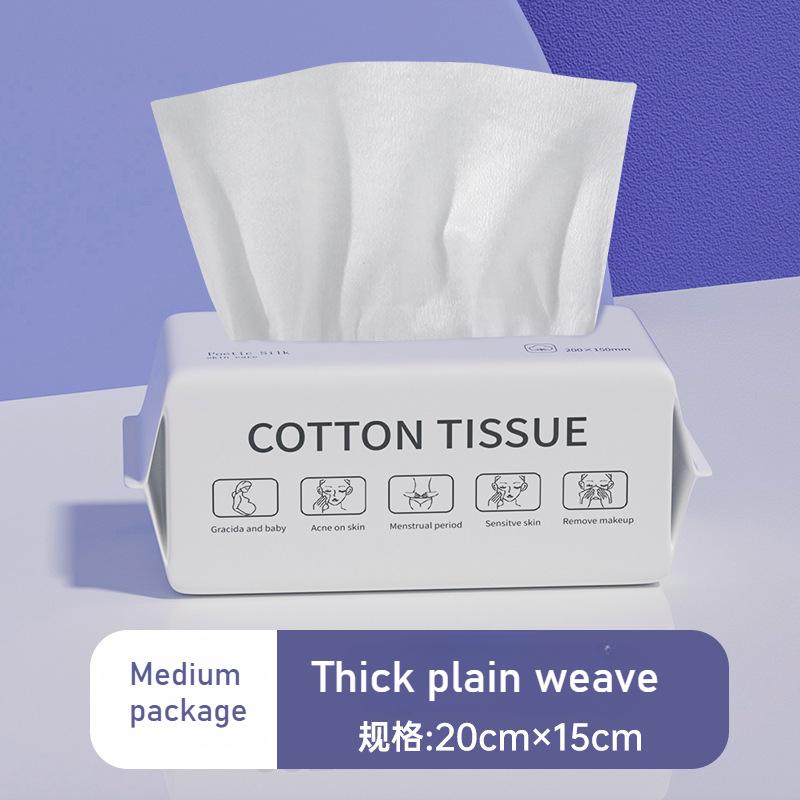 Serviette Démaquillante Amovible en Coton Pur: Motif Perle Épais, Double Usage Humide/Sec, Démaquillant Doux