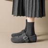 New Spot, Plush Warm Single Shoes Women's Woolen Suede Shoes with Mary Jane Shoes