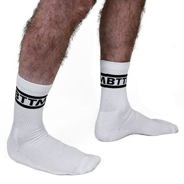 Chaussettes blanches BTTM x2 Paires - Mr B - Mister B - CHAUSSETTES
