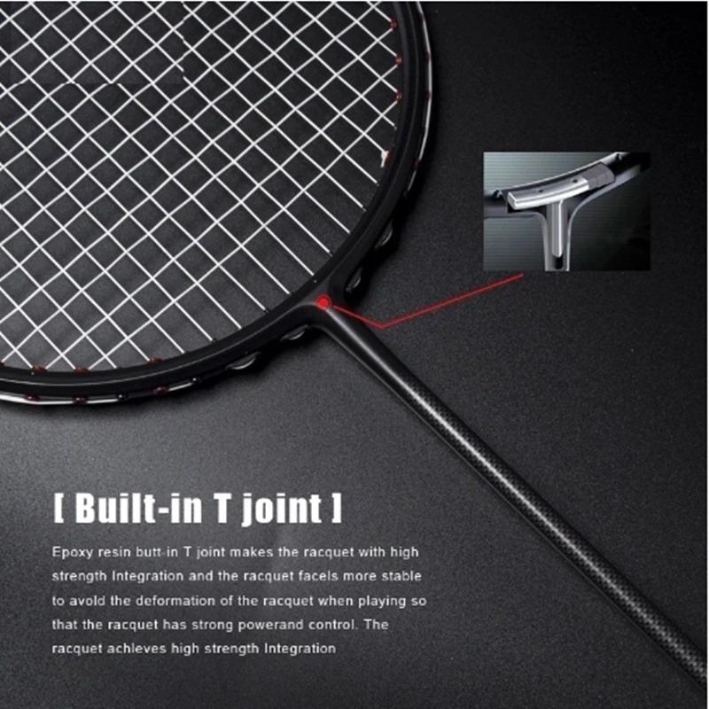 Professional Badminton Set 2Pcs Beginner Exercises Durable Alloy Badminton Racket Teenager Training