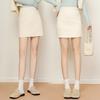 2025 Autumn/Winter High Waist Polka Dot Wool A-Line Skirt