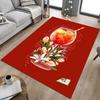 1PC Cocktail Flowers Extra Large Non Slip Floor Carpet, Office, Family, Bedroom, Studio Large Area Rug Indoor Rugs, Vibrant Colors