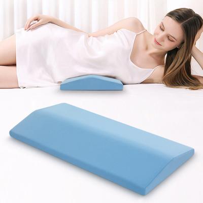 Memory Foam Lumbar Pillow Back Pain Relief Waist Support Pillow Wedge Bolster Pillow Back Stomach Sleepers Bed Rest Pillow for Car Sofa