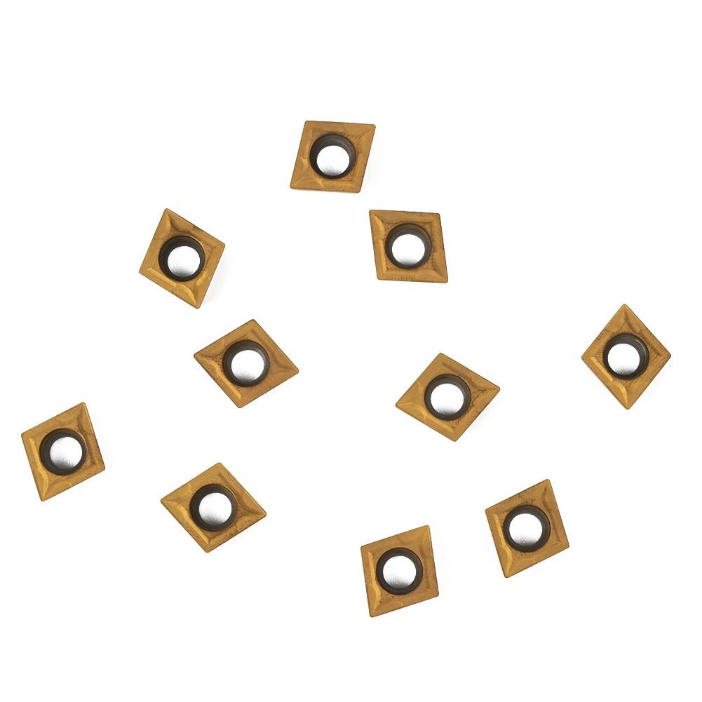 10Pcs CCMT32.51 CCMT09T304 US735 Carbide Insert Lathe Turning Inserts CNC Blade