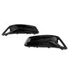 2PCS Front Bumper Fog Light Cover Grill Grille Fit A6 C8 2019-2023