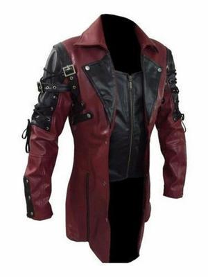European & American Men's Plus Size Medieval Motorcycle Leather Jacket (2023)
