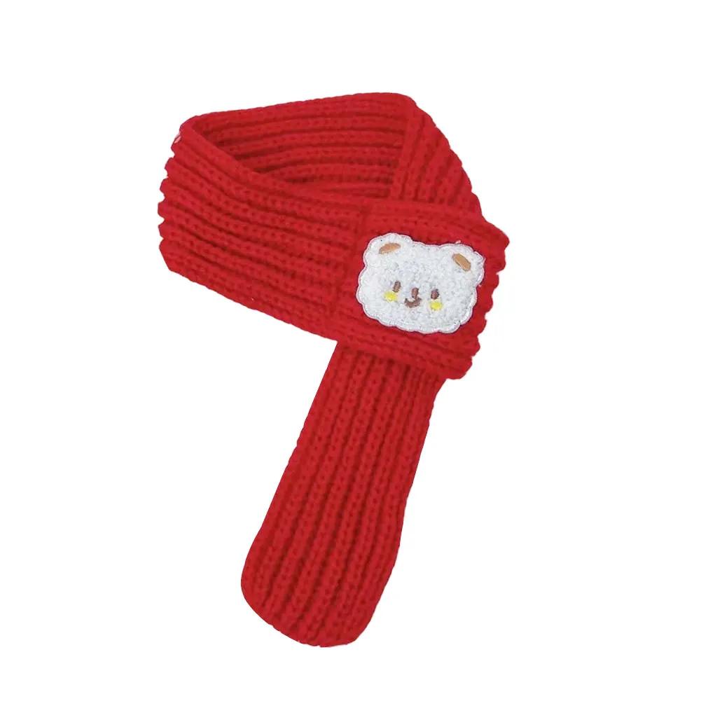Poodle Yorkshire Scarves Mascotas Products Winter Warm Puppy Dog Cat Scarf Christmas Cute Pet Accessories for Small Medium Dogs